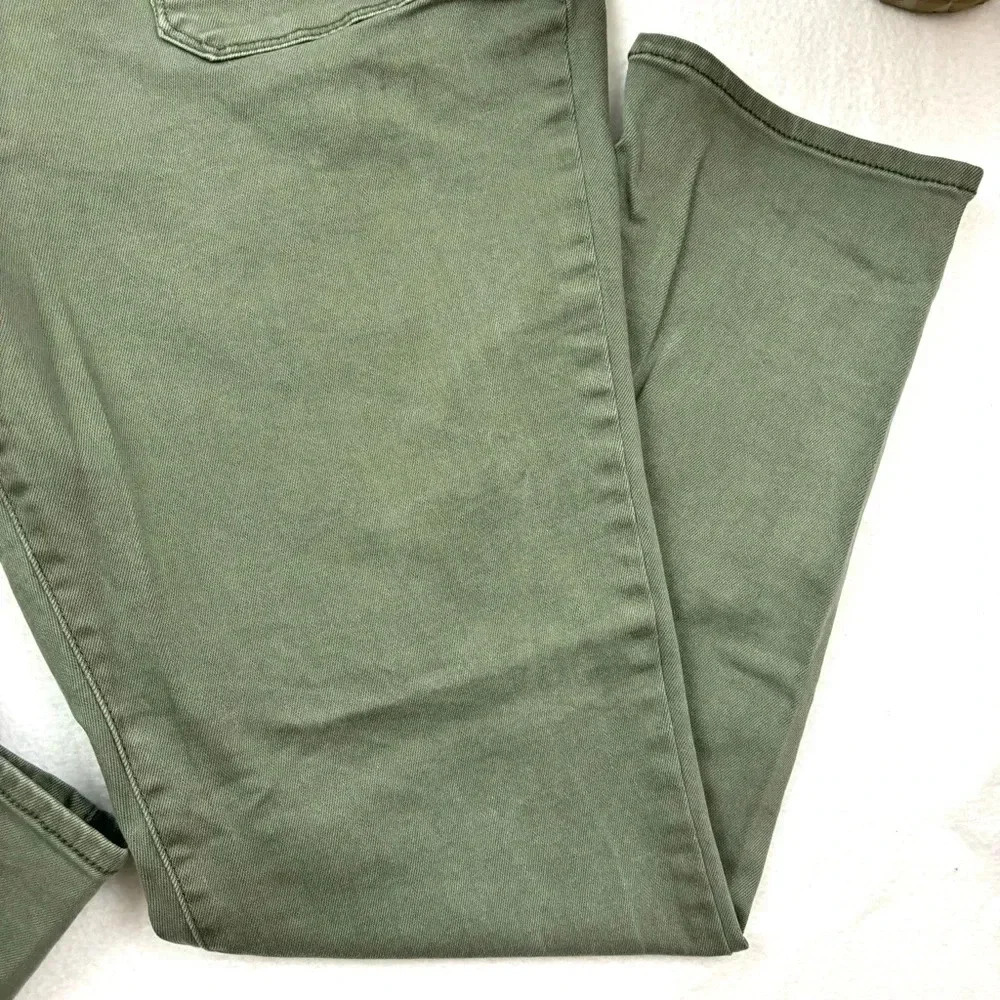 Seven7 Green Military Utility Ankle Stretch Midrise Ankle Skinny Pants Size 16 - Picture 6 of 15